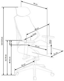 TERO irodai szék, fekete/szürke