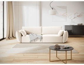 Bézs bársony kanapé 208 cm Vanda – Mazzini Sofas
