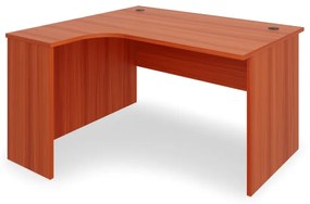SimpleOffice ergonomikus asztal 140 x 120 cm, bal, cseresznye