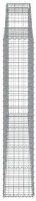 2 db íves horganyzott vas gabion kosár 300x30x160/180 cm