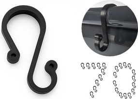 70xErős ereszcsatorna akasztók fényfüzér díszek fények függönykarnis tartó