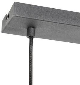 Modern lógólámpa fekete 4-lámpás - Saffira