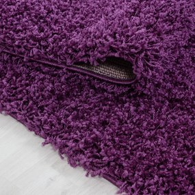 Sötétlila kerek szőnyeg ø 160 cm Life – Ayyildiz Carpets