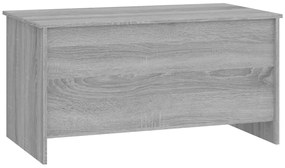Szürke sonoma színű szerelt fa dohányzóasztal 102x55,5x52,5 cm