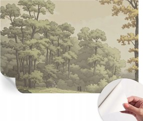 Öntapadós fotótapéta Nappaliba és Hálószobába Erdei idill 104x70