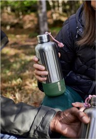 Ezüstszínű rozsdamentes acél termopalack 850 ml Explorer – Black + Blum