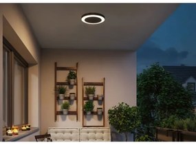 Paulmann 94526 - LED/14W IP44 Kültéri mennyezeti lámpa érzékelővel CIRCULA 230V