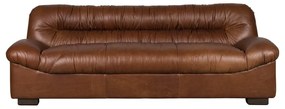 Barna bőr kanapé 214 cm Douglas – Dutchbone