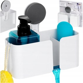 Fürdőszobai polc tapadókorongos fali zuhany kiegészítők kozmetikumok