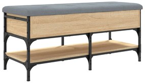 sonoma tölgy színű szerelt fa cipőpolc 102x42x45 cm