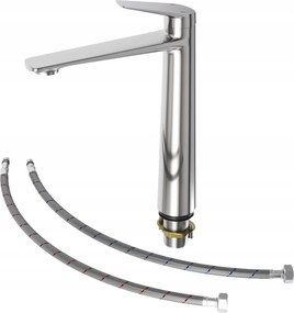 Magasított Mosdó Csaptelep Réz Álló Nave Króm