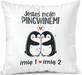 Párna 38x38cm Személyre szabott Valentin nap Névvel Ajándék