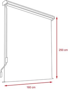 Avenberg TACOMA Függőleges napellenző - szélesség 160 cm, szürke