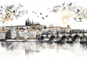 Vászonkép Canvas Város Panoráma Prága Károly Híd 100x75