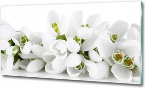 Fotó üvegkép Lila harangok 100x70