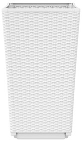 2 db fehér polipropilén kerti ültetőláda 32,5 x 32,5 x 57 cm