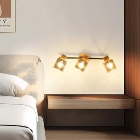 Brilagi - HYGGE spotlámpa 3xE14/15W/230V kaucsukfa/füstszínű