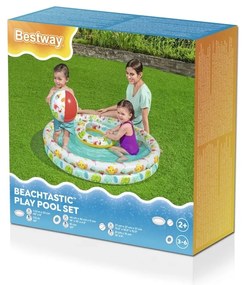 Bestway felfújható szett - medence 122 cm,úszógumik 46 cm, labda 27 cm