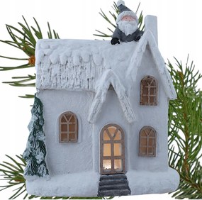 Karácsonyi figura Nagy Karácsonyi Hóház Elemmel DD35127-W 45 cm