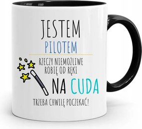 Távirányítós Bögre Fekete Születésnapi Ajándék fényképes nyomtatással