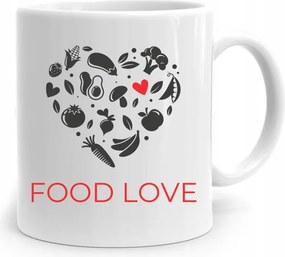 Ajándék Bögre Szakácsnak Food Love nyomott mintával