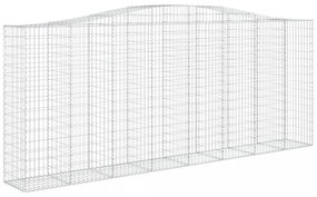 íves horganyzott vas gabion kosár 400x50x160/180 cm