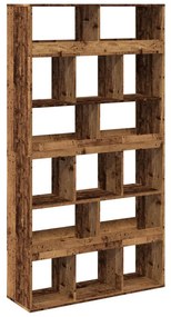 antik fa színű szerelt fa térelválasztó 100 x 33 x 187,5 cm