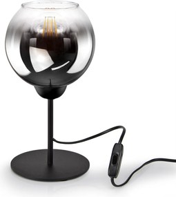 Éjjeli lámpa Dekoratív gömb Grafit Átlátszó