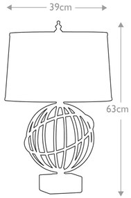 Feiss FE-SPENCER-TL - Asztali lámpa SPENCER 1xE27/60W/230V