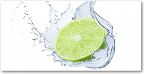 Fotótapéta falra edzett üveg lime 140x70