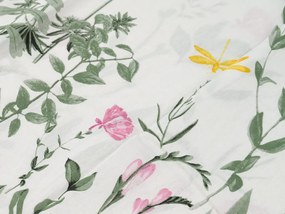 Pamut ágynemű SUMMER MEADOW fehér Ágyneműhuzat mérete: 70 x 90 cm | 140 x 200 cm