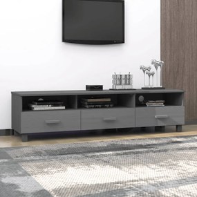 HAMAR sötétszürke tömör fenyőfa TV-szekrény 158 x 40 x 40 cm