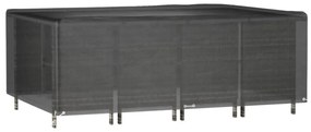 téglalap alakú kerti bútorhuzat 12 fűzőlyukkal 240x180x80 cm