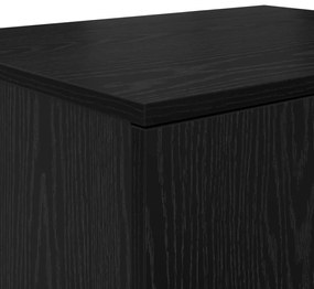 Fekete Tárolószekrény 108x41x40 cm Műszaki Fa