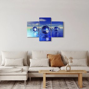 Absztrakció kép - víz (90x60 cm)