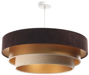 BPS Koncept TRINITI függeszték 1xE27/60W/230V barna/arany/beige 050-077-60