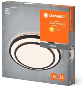 Ledvance - LED Mennyezeti lámpa ORBIS BERLIN LED/36W/230V fekete