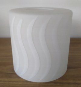 Üveg lámpabúra csillár lámpákhoz E27 bögre fali lámpa henger nagy menetes