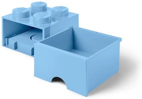 Négyszögeletes világoskék tárolódoboz - LEGO®