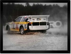 Poszterek keretben 40x30 Audi Quattro Drift Por