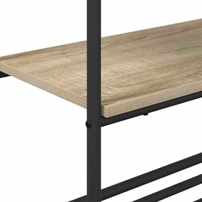 Ruhatartó polcokkal sonoma tölgy 60 x 30 x 171 cm Faanyag