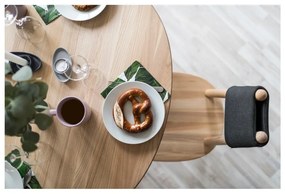 Naïve természetes tömörfa étkezőasztal, ⌀ 90 cm - EMKO