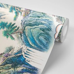 Öntapadó tapéta kínai tájkép festmény - 375x250
