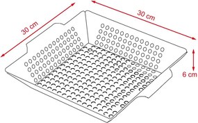 NOVARA BBQ Grillező serpenyő zöldségekre