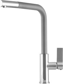 Gamma Side Mosogató Csaptelep - Kihúzható zuhanyfej, Matt Szürke