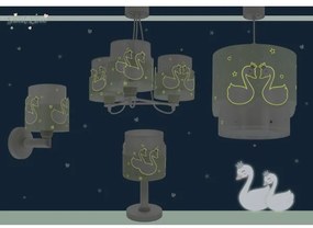 Dalber 61712H - Gyermekcsillár SWEET LOVE 1xE27/60W/230V zöld