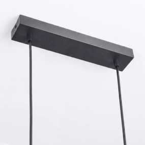 Brilagi - LED RGBW fényerőszabályozható kábelre függesztett csillár SELE 6xGU10/6,5W/230V fekete/tölgy
