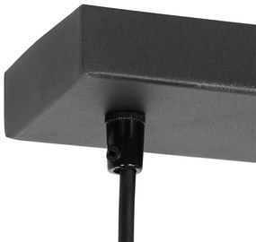 Modern fekete lógólámpa 5 lámpás - Jeana