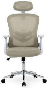 Bézs Hálós Irodai Szék, Hinta Mechanikával. KA-K2031 BGE