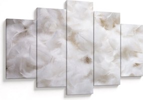 Kép - Fehér tollak (150x105 cm)